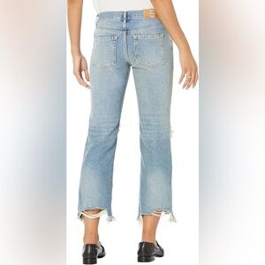 We the free Maggie Free People Wide Leg Jeans Women's Distressed Mid Rise